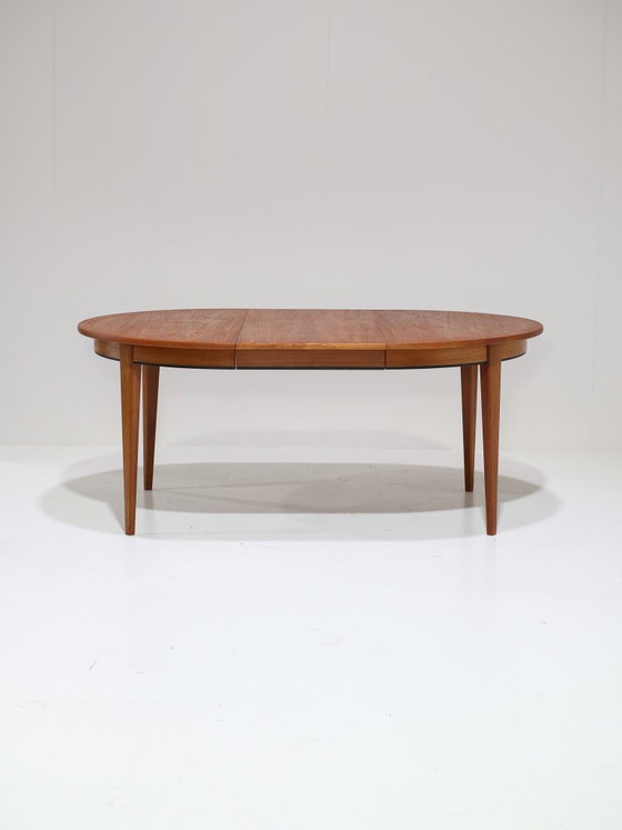 Image 1 of Extendable dining table Omann Jun 55 teak vintage Danish