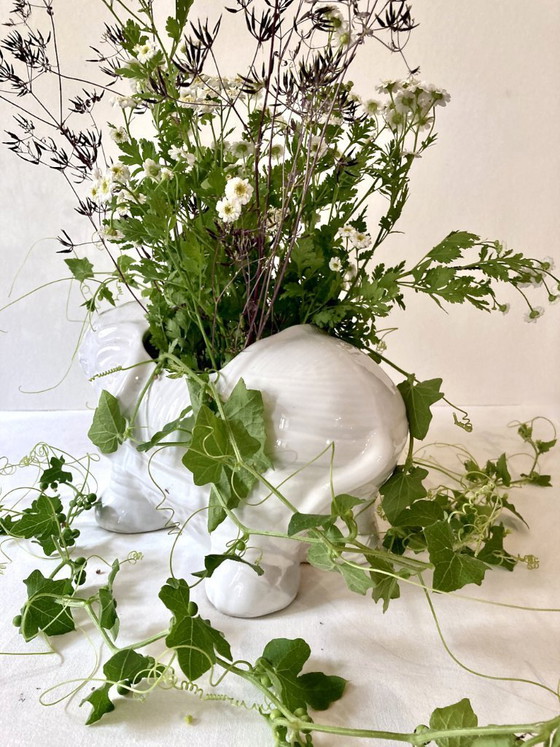 Image 1 of Keramische olifantenbloempot/plantenbak