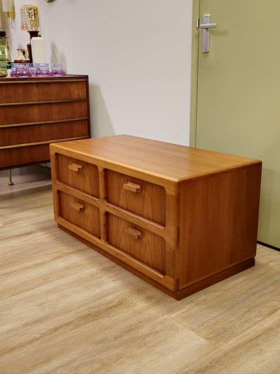Image 1 of Vintage Silkeborg Danish Chest of Drawers Cabinet Plant Player