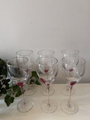 Luminarc Pop-Art Red Drip Calici da vino Set di 6