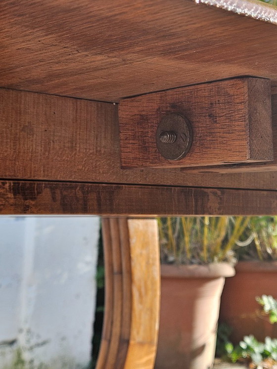 Image 1 of Französischer Art-déco-Esstisch – Ausziehbarer antiker Esstisch – 1920er Jahre