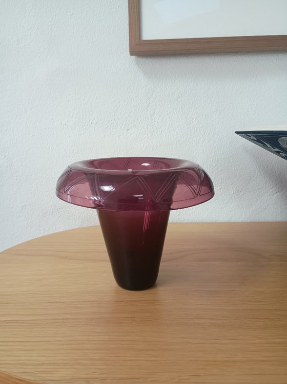 Vaso in cristallo dal design danese unico, disegnato da Signe Persson-Melin Hovmantorp Svezia – Vasi, Crystal (photo 5 of 5)