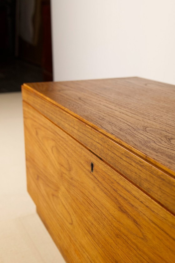 Image 1 of Baúl cofre para mantas de teca de mediados de siglo de Riis Antonsen, Aabenraa Dinamarca, años 60