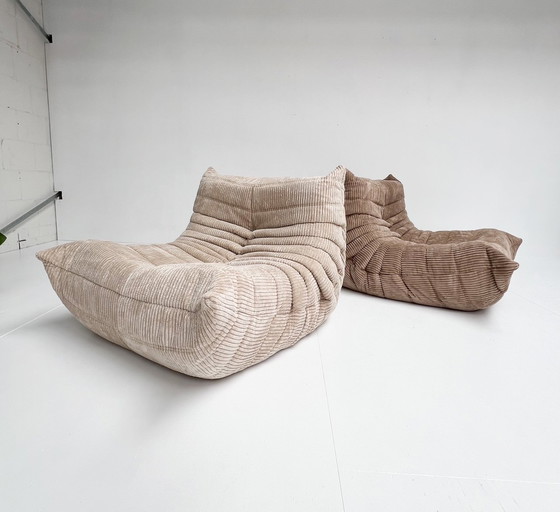 Image 1 of Beige 1-Sitzer Togo von Ligne Roset, 1990'S