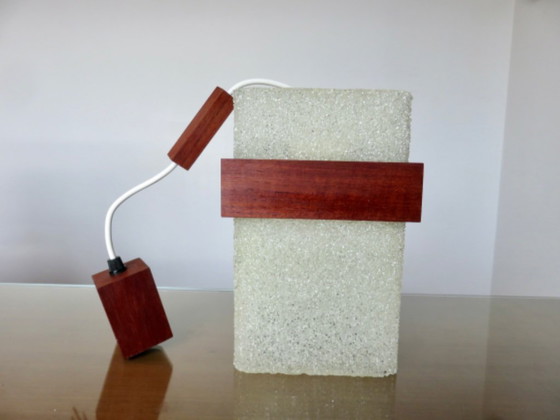 Image 1 of Par de lámparas colgantes escandinavas de plexiglás y teca, 1970