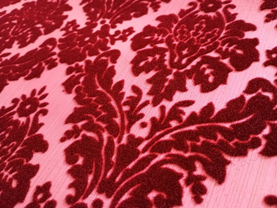 Image 1 of Original Vintage Damask Baroque Wallpaper 1950s