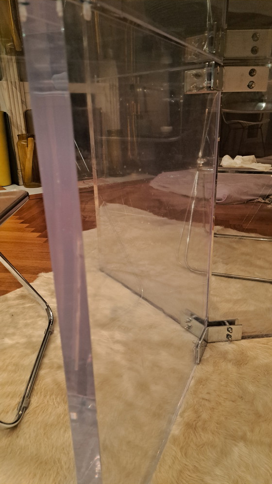 Image 1 of Table en verre vintage de style Jacques Dumond