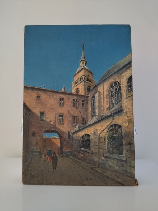 Quadro, Pittura antica di Hans Franz Edmund Killian - datato 1907
