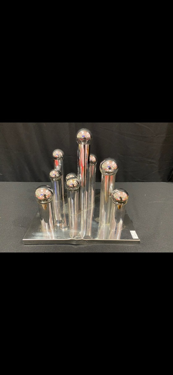 Image 1 of Plafoniera Vintage Motoko Ishii Design Futuriste Années 70-Staff.