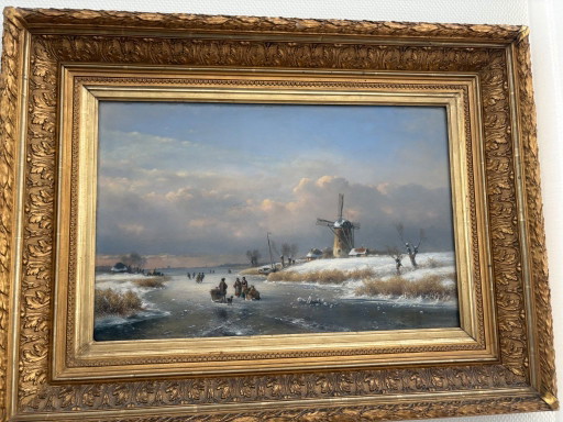 Dipinti Estate e Inverno di L.J. Klein (1817-1897)