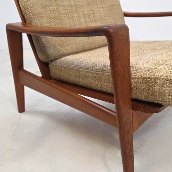 Danish set of Armchairs 60s Arne Wahl Iversen for Komfort – Wood (photo 3 of 7)