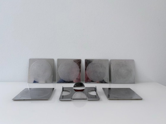 Ikea Groggy Sottobicchieri (6 pezzi) nel supporto – Accessori da tavola, rvs (photo 6 of 10)