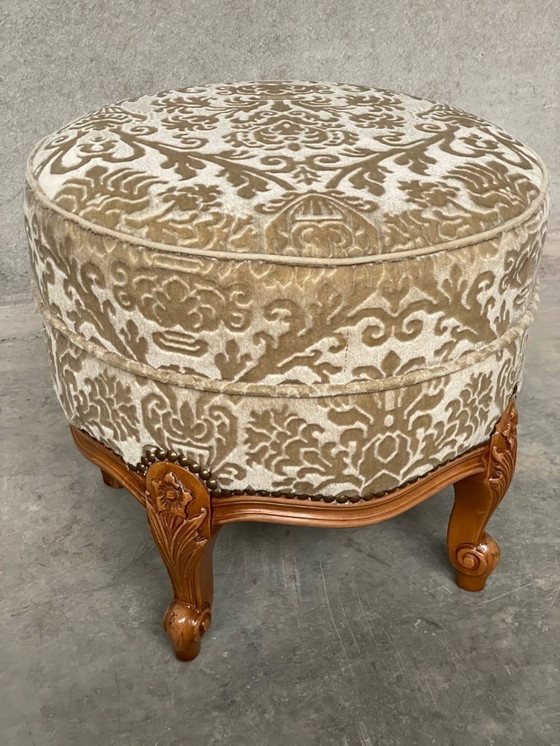 Image 1 of Prachtige Vintage Louis xv Poef
