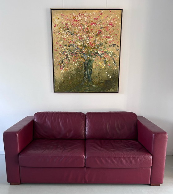 Image 1 of Set van 2 leren banken (Perida) - zgan