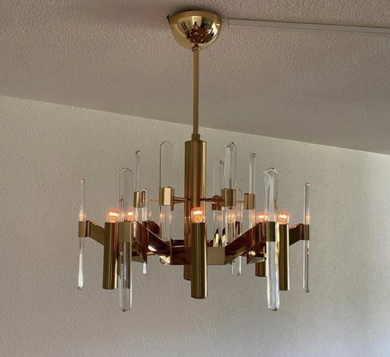 Image 1 of Plafonnier vintage Gaetano Sciolari 70s