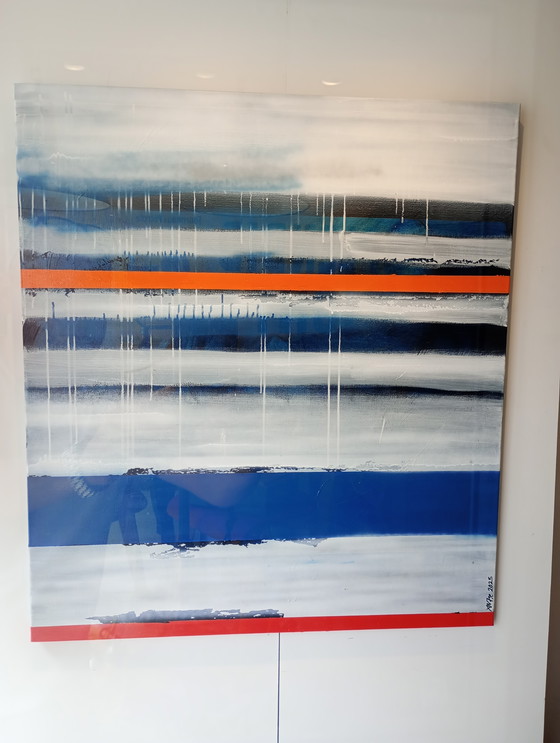 Image 1 of Mixed media on canvas "@the sea" Alfie 