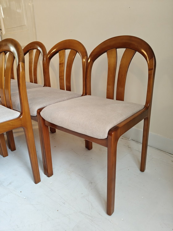 Zes Vintage Eetkamerstoelen Lubke – Wood (photo 7 of 13)