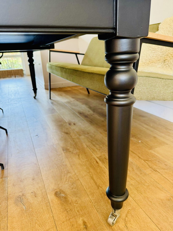 Image 1 of Eichholtz coulissen tafel (mat zwart)