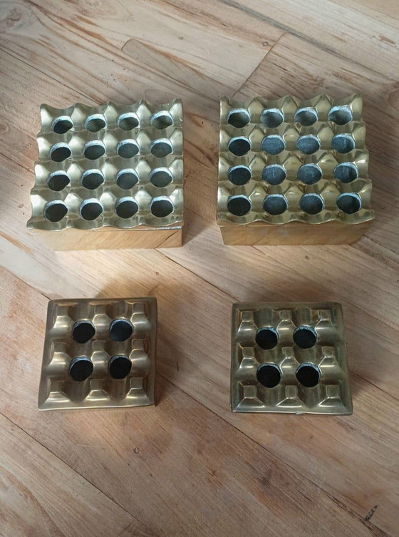 Set 4 Vintage-Messing-Ultima-Asbakken-Beck & Jung – Decoratie, Brass (photo 4 of 8)