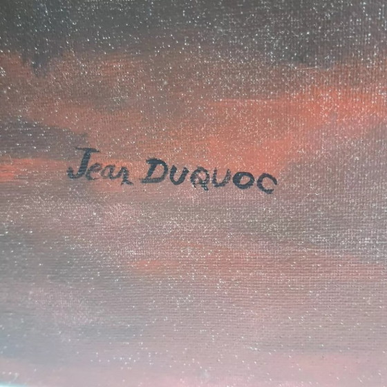Image 1 of Jean DUQUOC - Un atardecer de otoño - Obra maestra