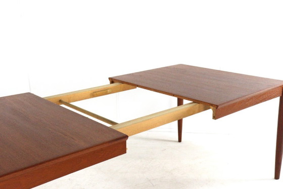 Image 1 of H.W. Klein for Bramin rectangular extendable dining table XL vintage Danish design