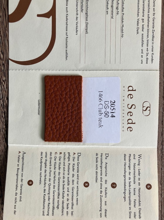 2 x Desede DS-50 Poltrona + 1 Pouf Originale – de Sede, Poltrone, Leather (photo 4 of 8)