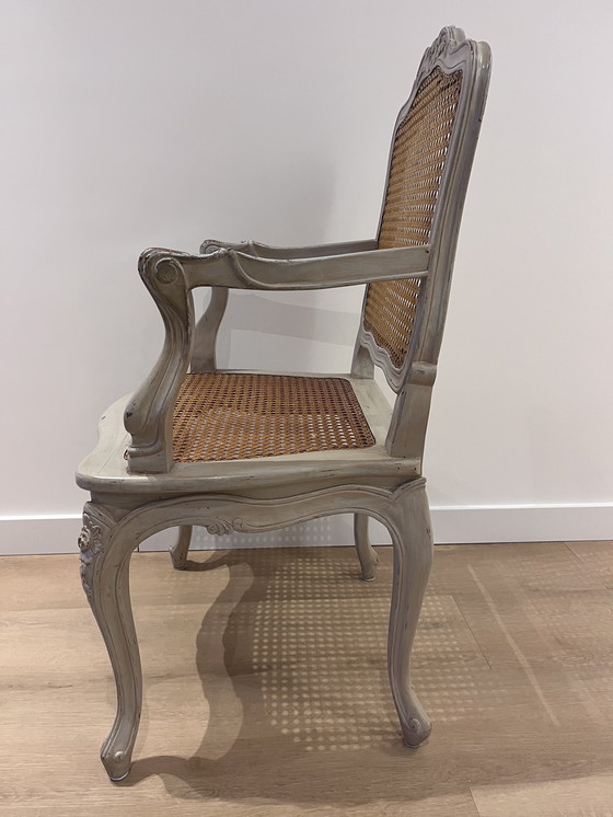 Image 1 of Klassischer Flamant-Sessel mit Rattan – zeitlos und elegant