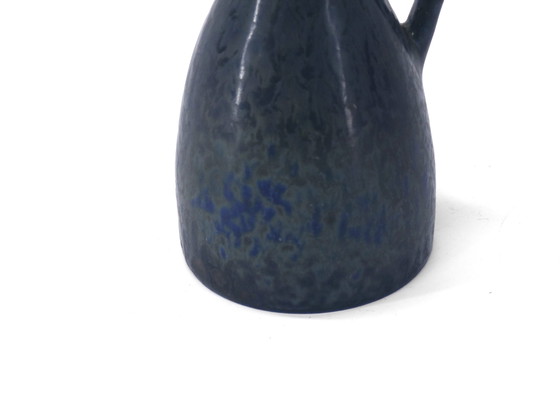 Image 1 of Blue Stoneware Vase Carl Harry Stalhane Rörstrand 1960