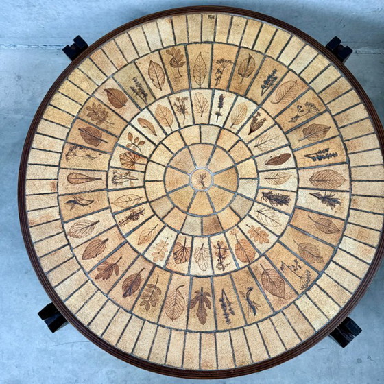 Image 1 of Round Brutalist Ceramic Coffee Table by Roger Capron, France 1960