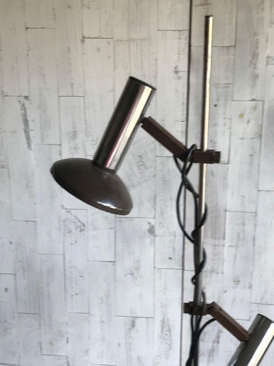 Mid-Century verchromte 2-flammige Stehleuchte, 1960er Jahre – Stehleuchten, Mid Century Modern (photo 4 of 6)