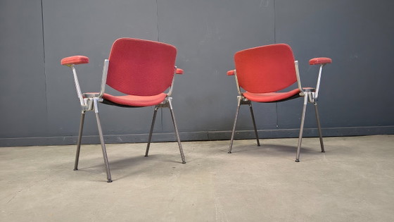 Image 1 of Chaises d'appoint vintage DSC 106 de Giancarlo Piretti pour Castelli, années 1970 - lot de 6