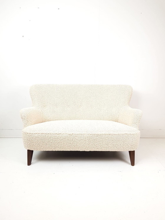 Image 1 of Vintage Artifort Theo Ruth two-seater sofa teddy new