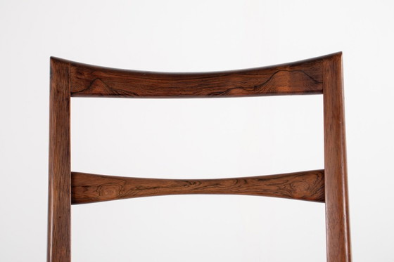 Image 1 of Set of 6 Niels Koefoed “Lis” Rosewood Chairs for Hornslet Møbelfabrik, Denmark, 1960s