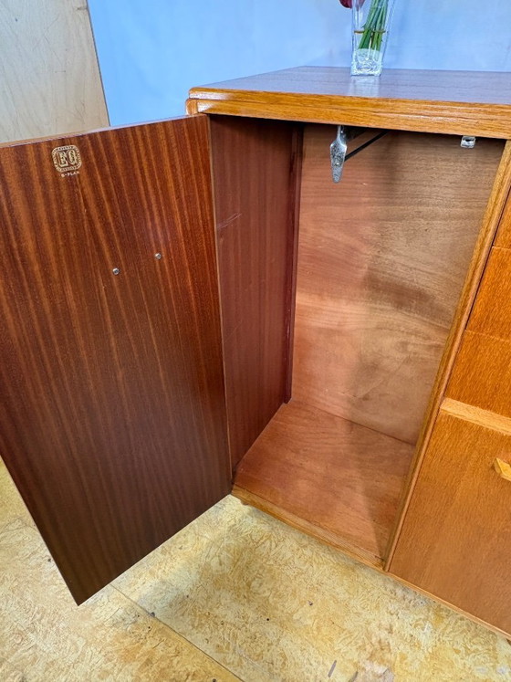 Image 1 of Mid-Century Retro Vintage Oak Compactum Gentleman’s Wardrobe by G Plan E. Gomme c.1950–1960    Gold Stamp • Space-Saving Design 