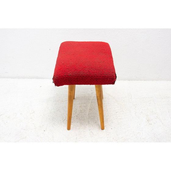 Image 1 of Mid century upholstered footrest, Czechoslovakia 1960s