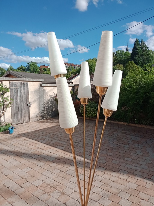 Lampada da terra Bouquet, Reeds, 1960 – vloerlampen, Glass, Metal (photo 2 of 5)