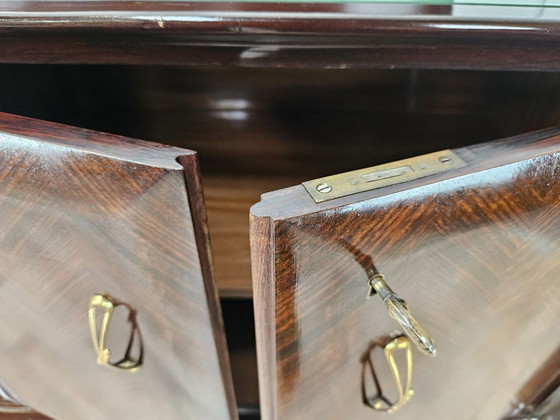 Credenza in mogano con piano in vetro, 1960 – Credenze, Legno (photo 34 of 43)