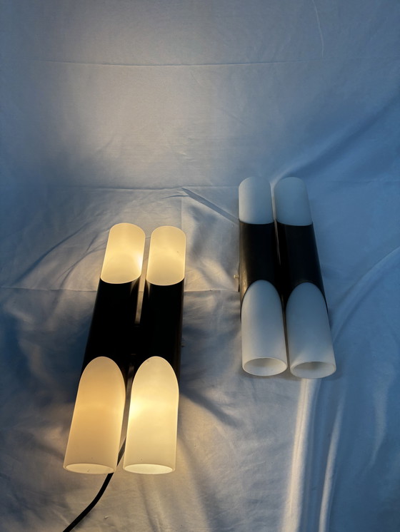 Image 1 of Vintage space age wall lamps Rolf Krüger, Paul Neuhaus Leuchten