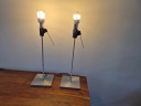 Two Luceplan Constanza table lamps (without shade)