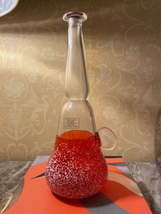 Mundgeblasene Murano-Glasvase IVV