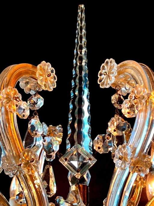 Lampadario antico Palwa – vloerlampen, Glass
