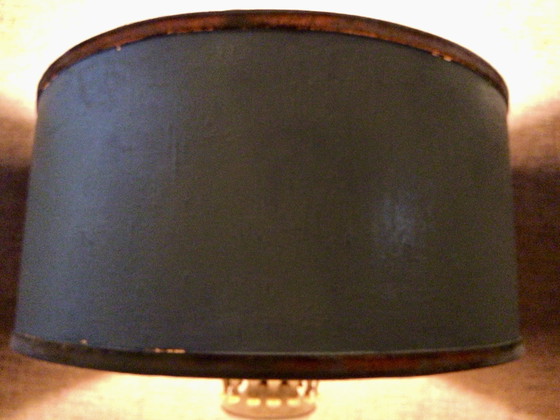 Image 1 of Lampada da tavolo vintage in vetro opalino