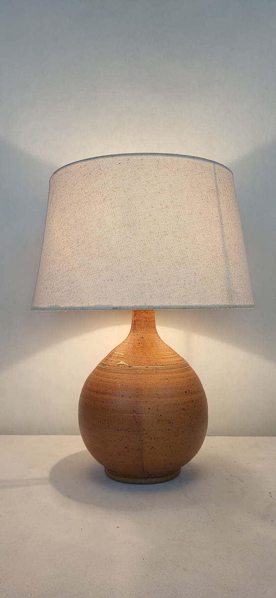 Image 1 of Stoneware Ball Lamp