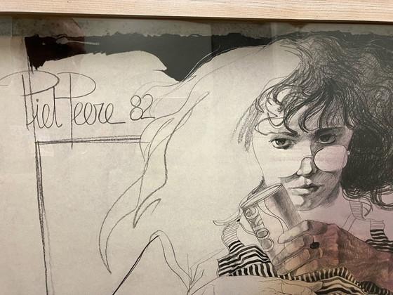 Image 1 of 🇧🇪 Painting "Linde" - PIET PEERE 1982 - 106x145cm