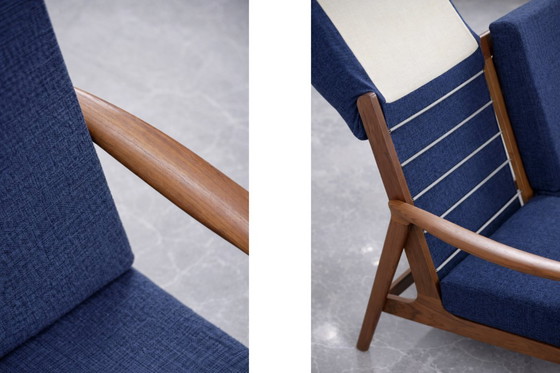 Image 1 of Vintage mid-century Australische moderne teakhouten bank en fauteuils van Parker Furniture, jaren 1950, set van 3