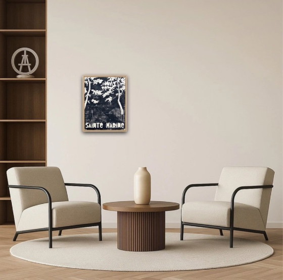 Image 1 of Linograbado sobre papel natural 40x30cm