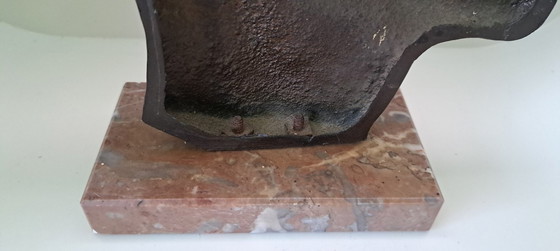 Image 1 of Bronze Profile of an African Man, 1930, Franz Hagenauer Vienna