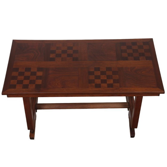 Image 1 of Dining table in wood and brass, French work, 1940