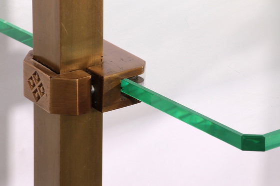 Image 1 of Peter Ghyczy, mobiletto da parete in ottone molto raro, modello R16, 1970