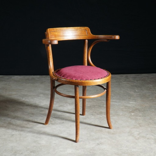 Antique Thonet 233 Chair – 1920s – bureaustoelen, Textile, Vintage (photo 2 of 8)